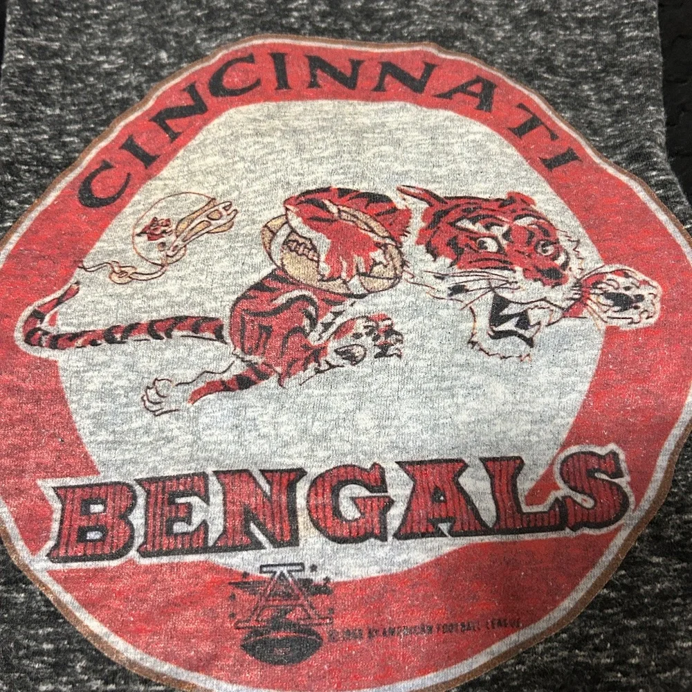 Men's Vintage Cincinnati Bengals Gray T-Shirt - MEDIUM - Picture 7 of 7